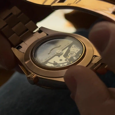 NOWDay Olive Roman Dial Rosegold Watch