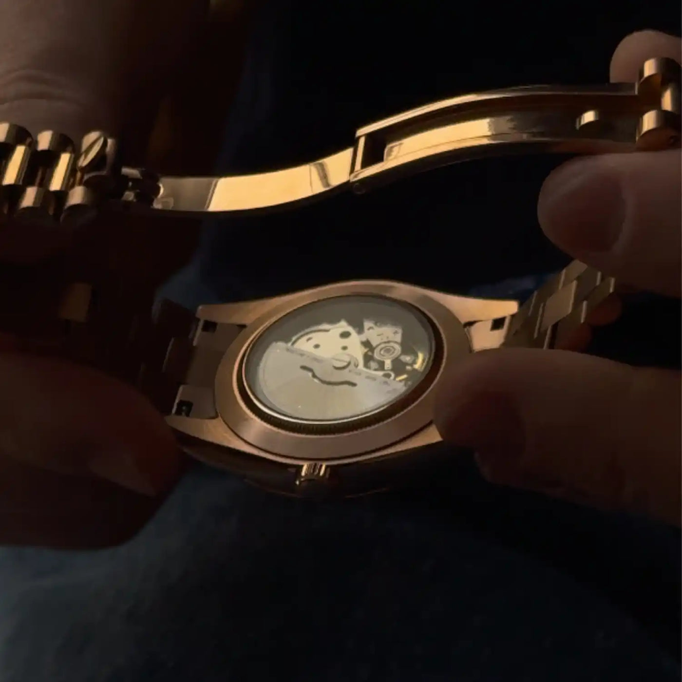 NOWDay Olive Roman Dial Rosegold Watch