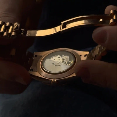 NOWDay Olive Roman Dial Rosegold Watch