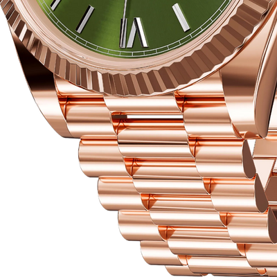 NOWDay Olive Roman Dial Rosegold Watch