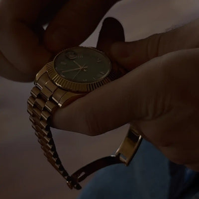 NOWDay Olive Roman Dial Rosegold Watch