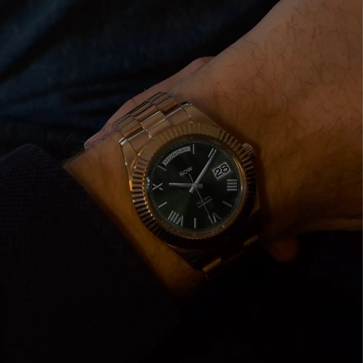 NOWDay Olive Roman Dial Rosegold Watch