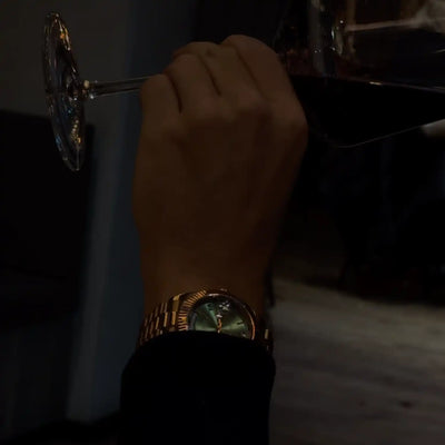 NOWDay Olive Roman Dial Rosegold Watch